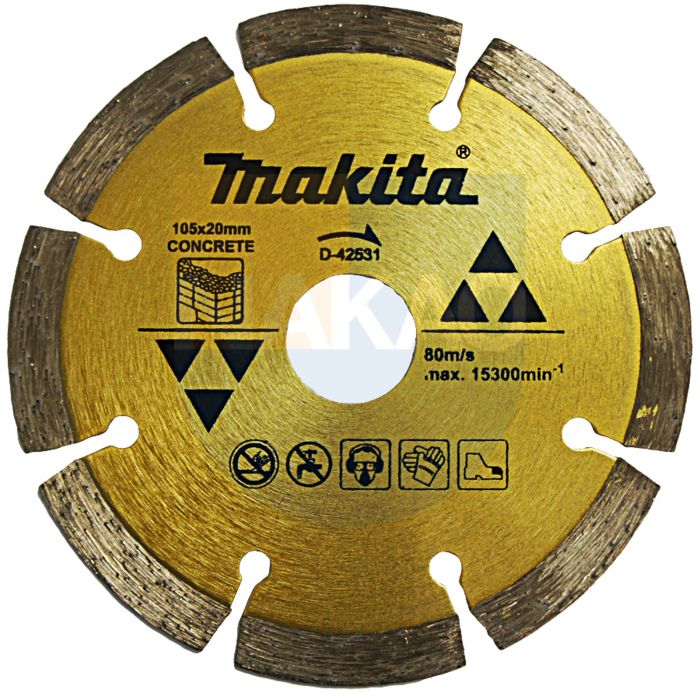 Disco de diamante segmentado 4-1/2 Pulg D44270 Makita