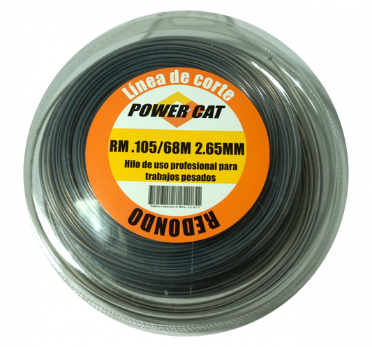 Hilo con filamento 105 2.65 mm 68Mts Power Cat Shimaha