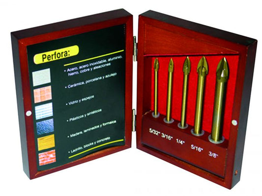 Juego de brocas multifuncional 5 Pz AD-132 Adir