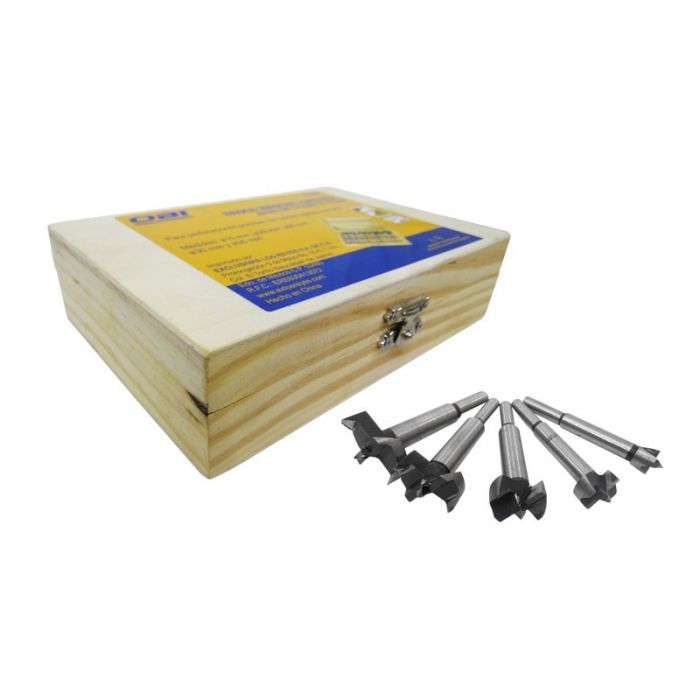 Juego de brocas para madera Forstner 5 Pz 211690 Obi