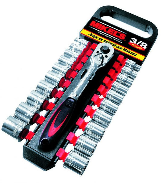 Juego de dados y accesorios 21 Pz JAC-3821 Tamer