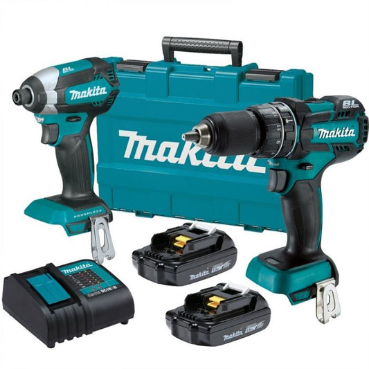 Combo Rotomartillo DH483 y Atornillador DT155 18V DLX2221YX1 Makita