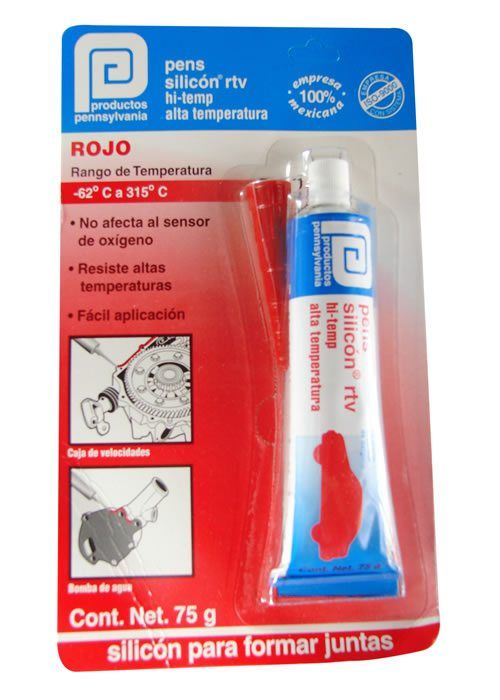 Silicon rojo para auto 75 ml Pennsylvania