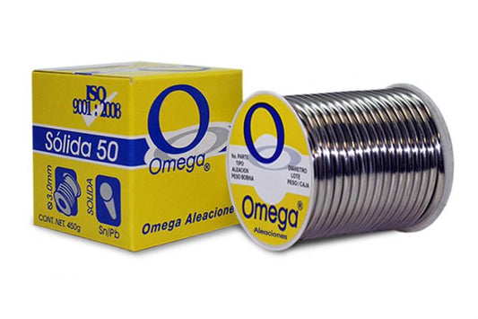 Soldadura solida 50 para plomería Omega