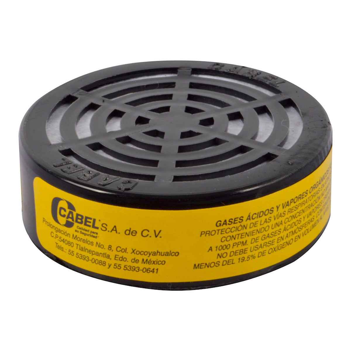 Repuesto filtro para mascarilla FC-3 CABEL gases ácidos