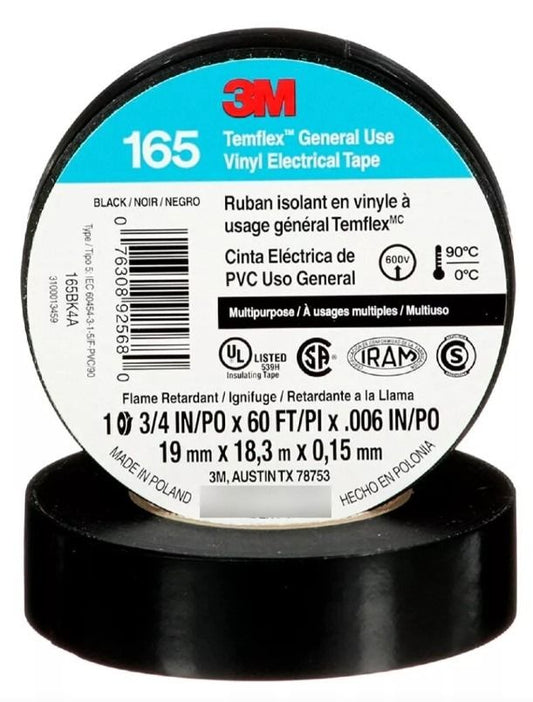 Cinta de aislar 19X18m 165 3M