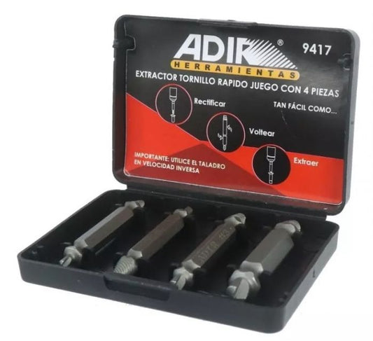 Extractor para tornillos 4 Pz 9417 ADIR