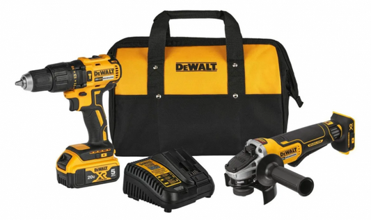 Combo Taladró Atornillador DCD7781 y Esmeriladora Angular DCG413 20V MAX DCK248P1 DeWalt