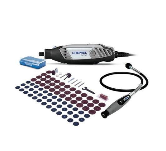 Mototool con 82 accesorios + eje flexible 3000 Dremel