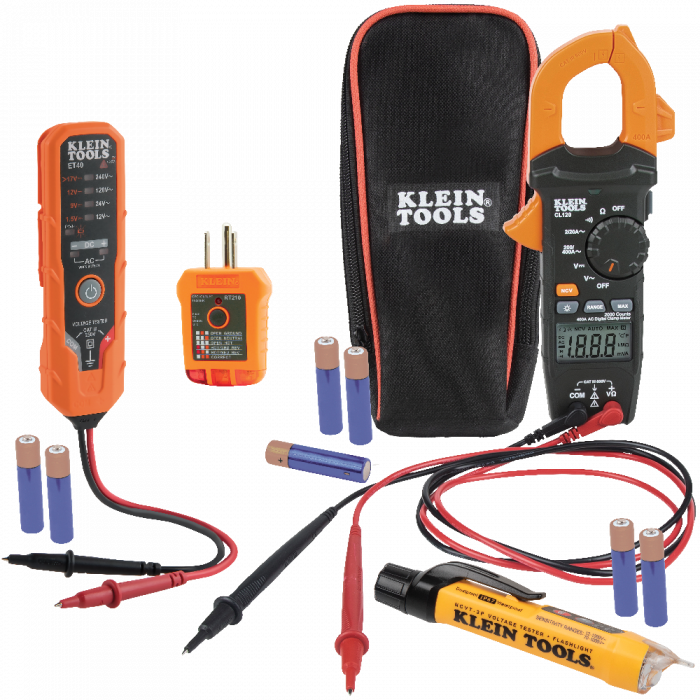 Multímetro de gancho y kit de prueba eléctrica CL120VP Klein Tools