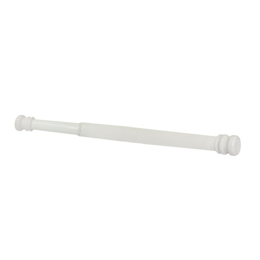 Barra ajustable blanca para baño 1" Novacort