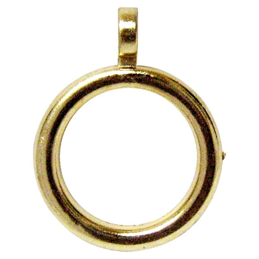 Argollas para cortina latón brillante Novacort