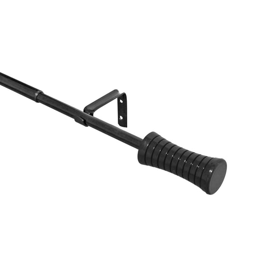 Cortinero ajustable chico negro Alteza Novacort