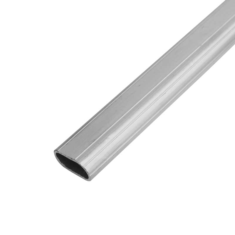 Tubo ovalado de 3 metros aluminio