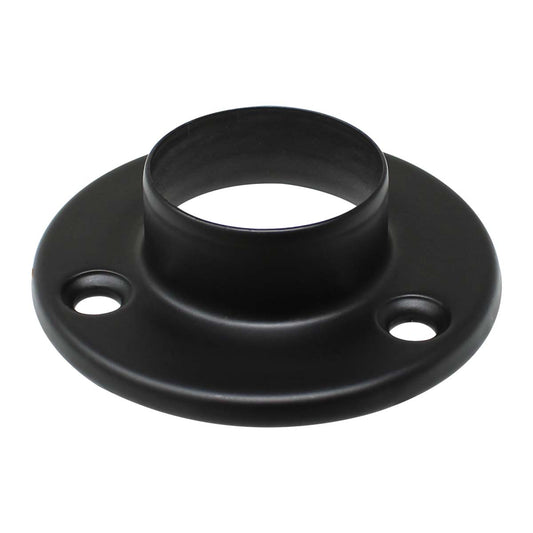 Brida redonda 1" para closet negro mate Herrasa