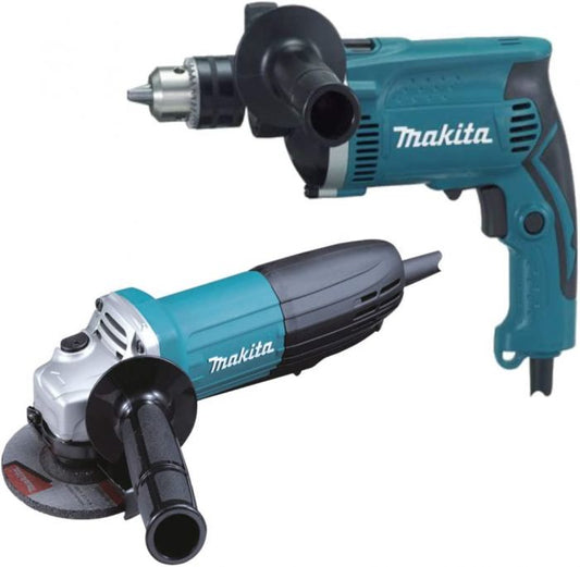 Combo Rotomartillo HP1630 - Miniesmeriladora GA4534 Makita