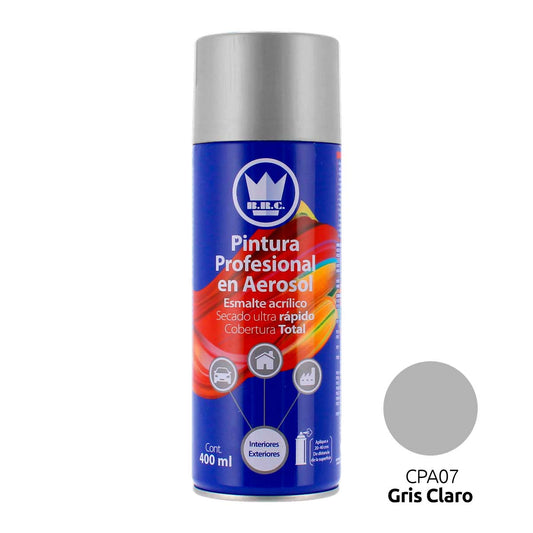 Pintura acrílica en aerosol gris claro 400 ml CPA07 Corona