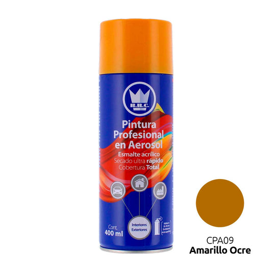Pintura acrílica en aerosol amarillo ocre 400 ml CPA09 Corona