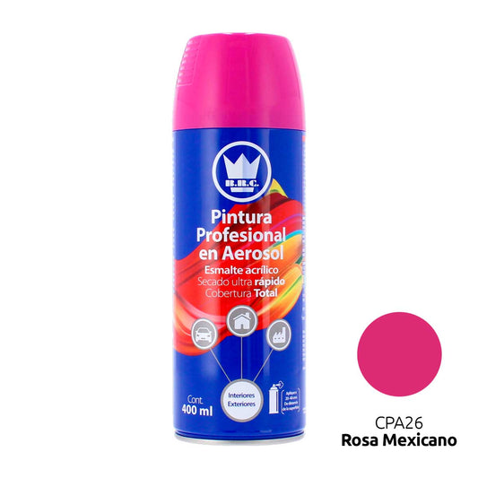 Pintura acrílica en aerosol rosa mexicano 400 ml CPA26 Corona