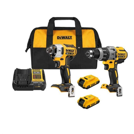 Combo Rotomartillo DCD805 + Atornillador DCF887 1/2” 20V Brushless DCK2490D2 DeWalt