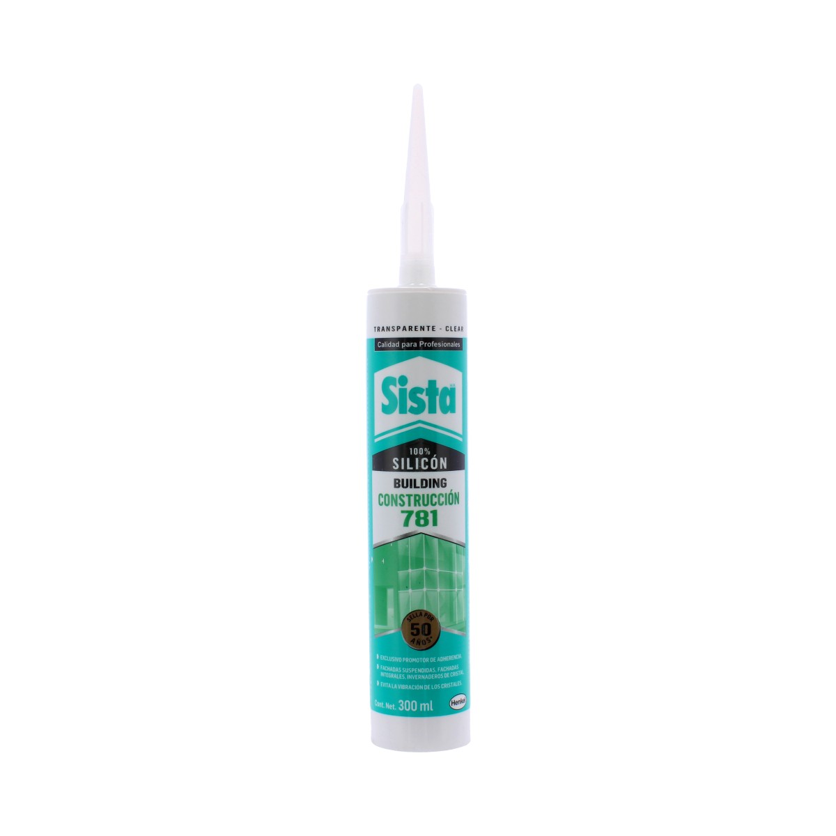 Silicón transparente para Construcción 781 Sista