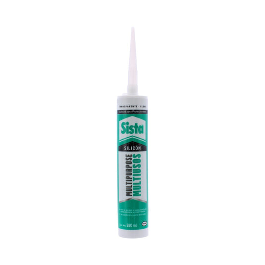 Silicón super transparente Multiusos Sista