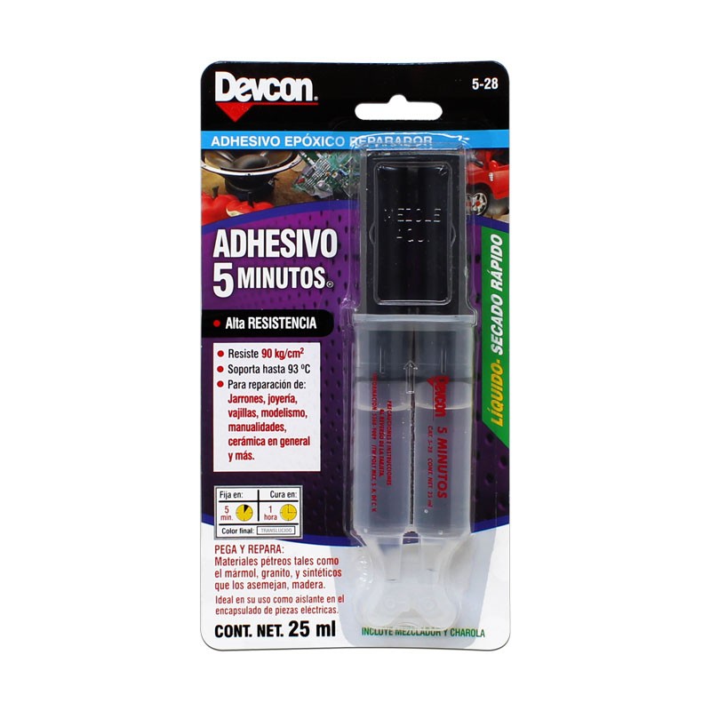 Adhesivo rápido jeringa 25 ml 5-28 Devcon