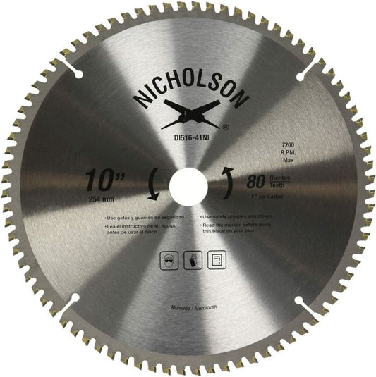 Sierra para Aluminio 10" X 80 DI516-41NI Nicholson