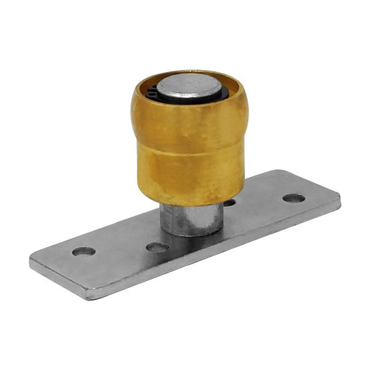 Guía simple de 35 mm de bronce con placa de fijación para portón Ducasse