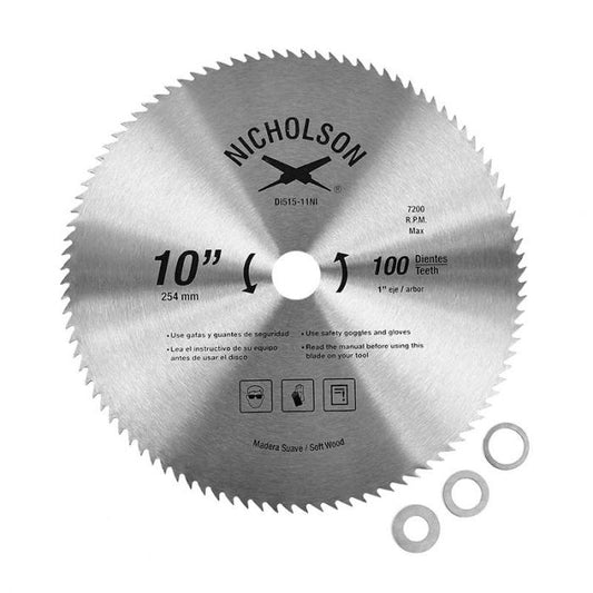 Sierra para madera diente fino 10 " 515-11 Nicholson