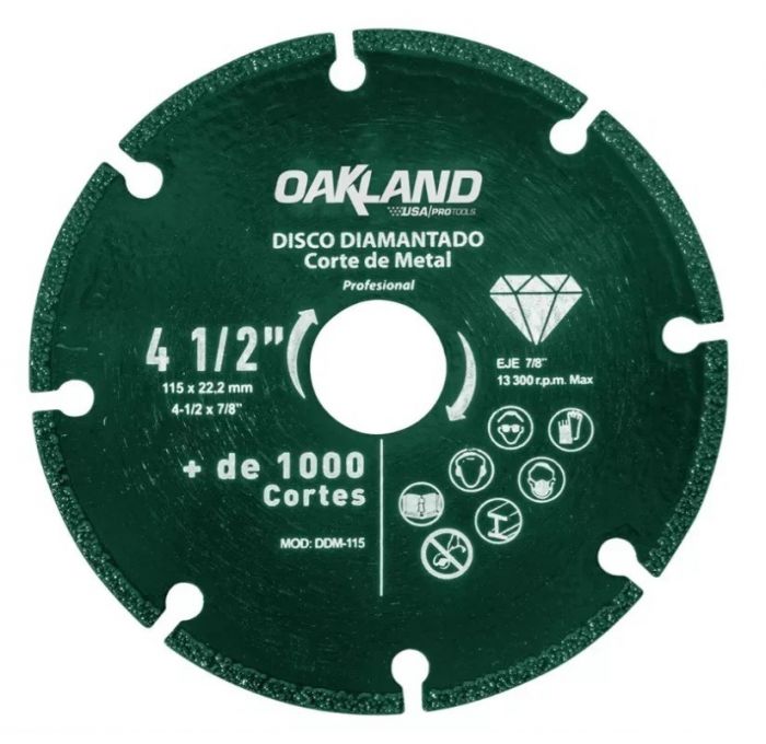 Disco Diamante Segmentado 4 1/2” DDM-115 Oakland