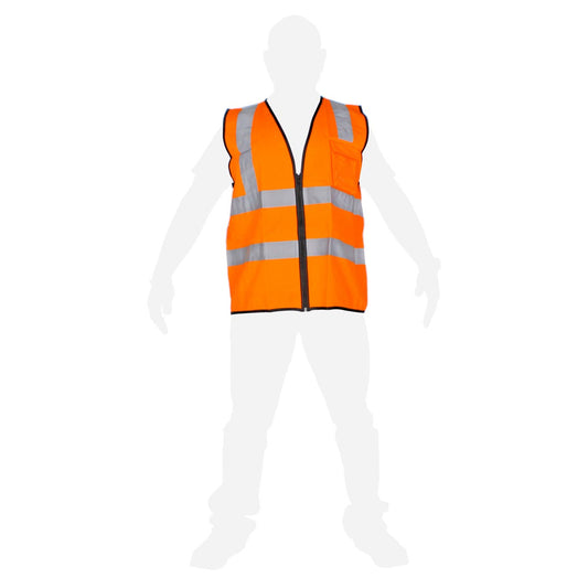 Chaleco de seguridad de alta visibilidad naranja XXL SR1060-NJ MR Seguridad