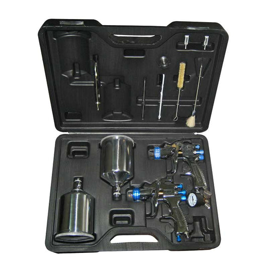 Kit de 2 Pistolas para acabados y retoque automotriz StartingLine HVLP 802342 Devilbiss