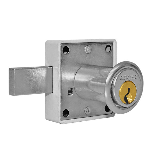 Cerradura cuadrada de cajón cromo 29 mm 6493 Dexter