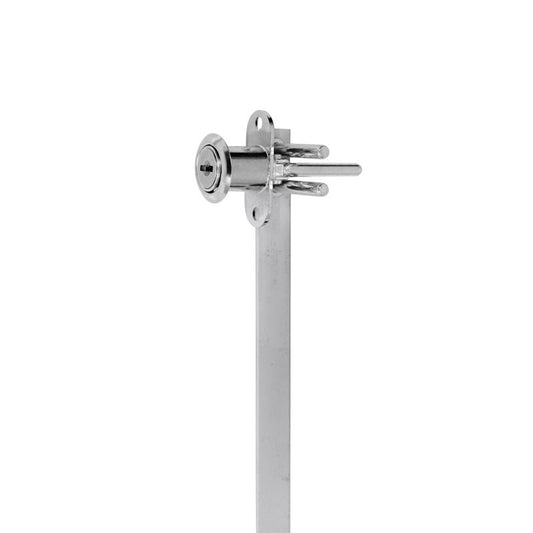 Cerradura para cajón con varilla 120 cm cromo Dexter
