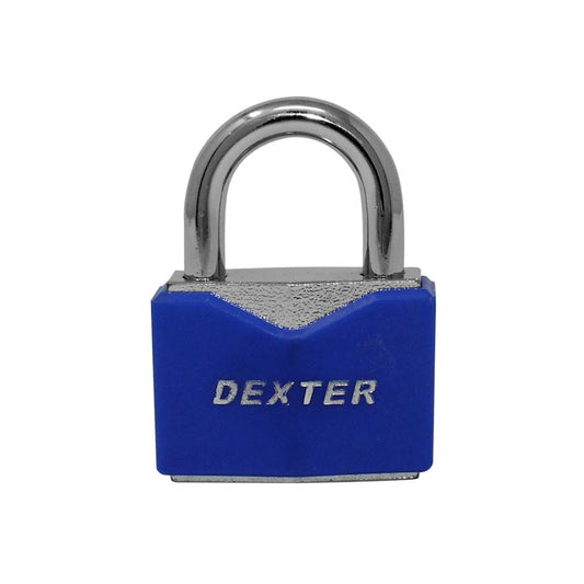 Candado metálico azul gancho corto 40 mm 16950 Dexter