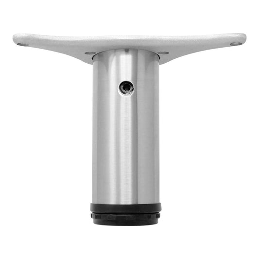 Pata metálica para mesa 15 cm cromo satinado 079-0233 Herrasa