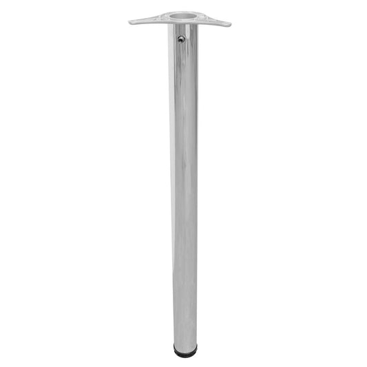 Pata metálica para mesa 87 cm cromo 79-2441 Herrasa