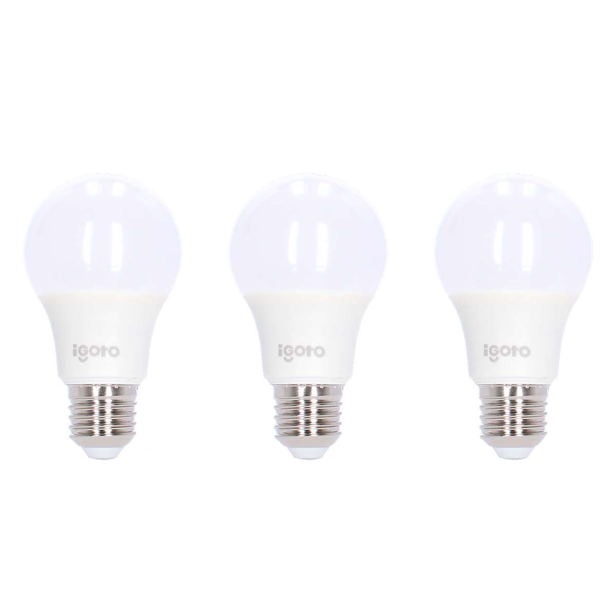 Juego de 3 focos LED A60 9 W 6500 °K Luz fría F3P10109 Igoto