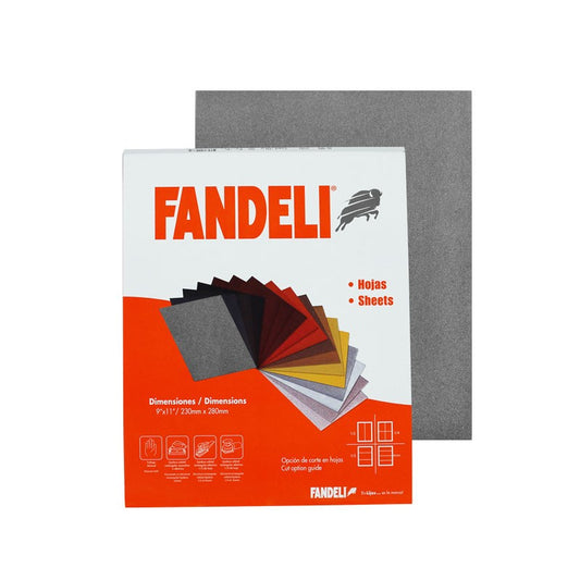 Lija de esmeril fina J73 9x11" Fandeli