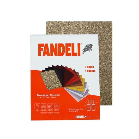 Lija para madera 9x11" grado 36 D-81 Fandeli