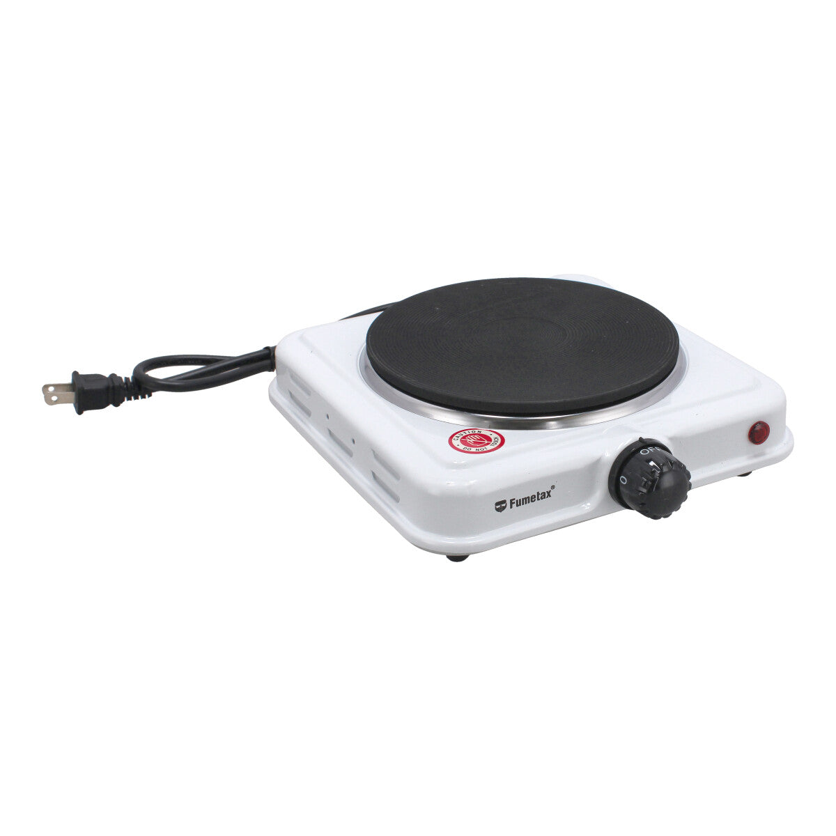 Parrilla eléctrica blanca de 1 quemador tipo disco SW-42408 Fumetax