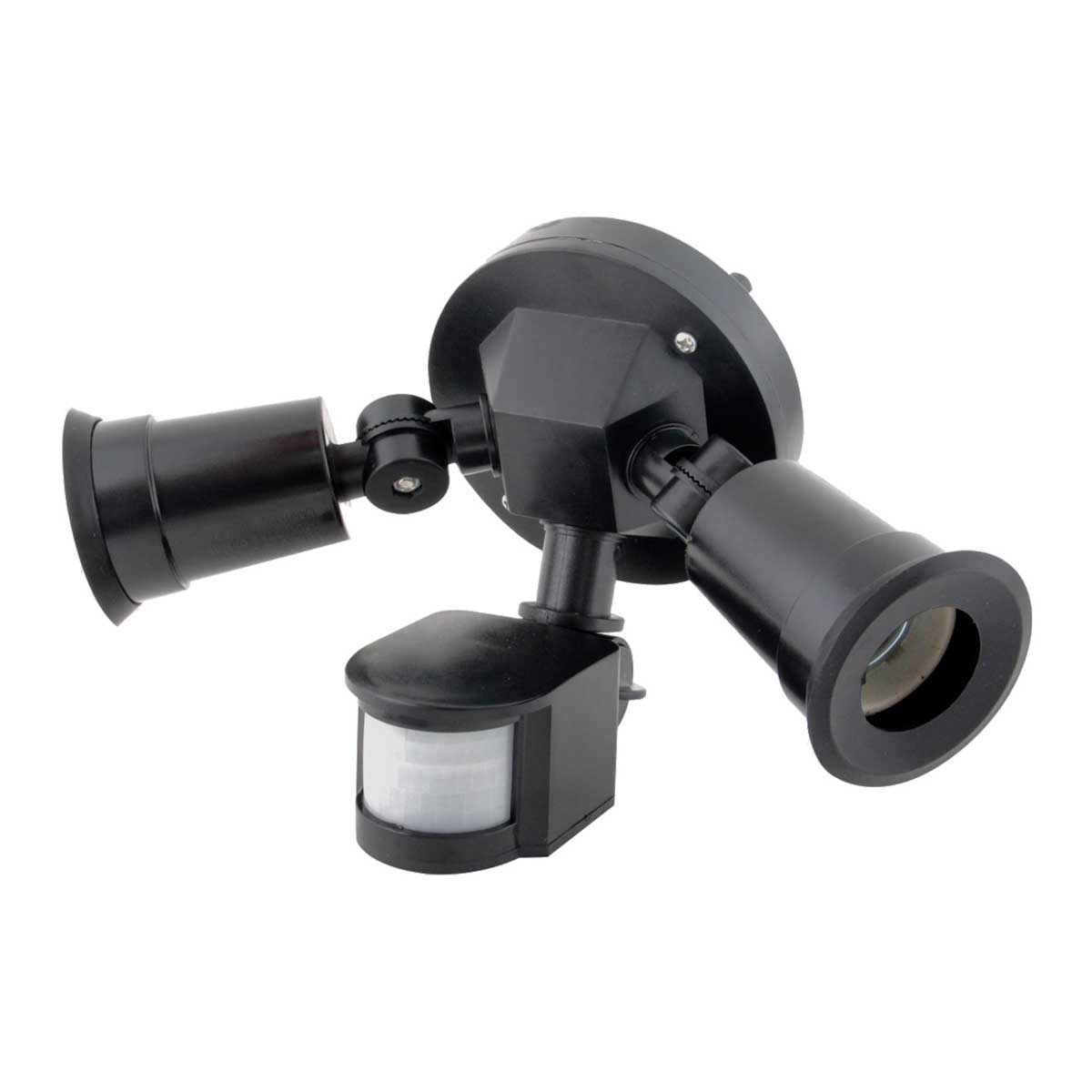 Luminario con sensor de movimiento negro 300 W FU0013 Fulgore
