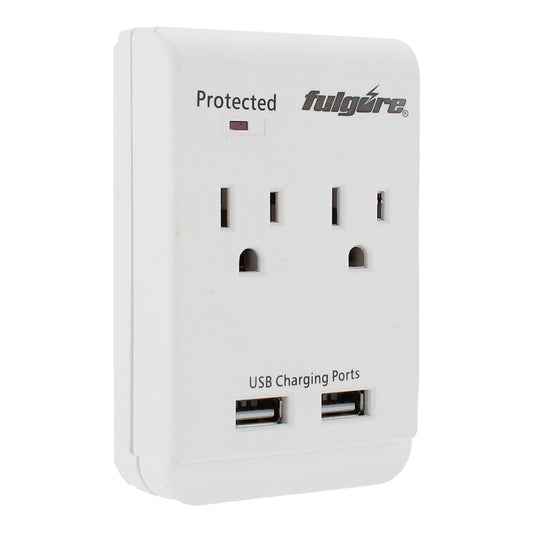 Multicontacto de pared con supresor de picos a 300 Joules FU1024 Fulgore