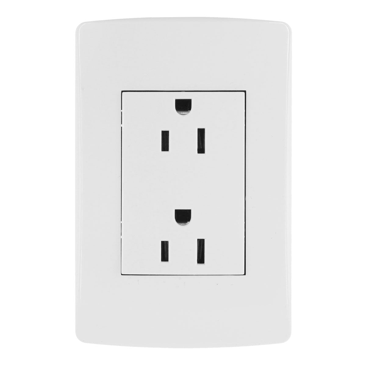 Placa con doble contacto aterrizado Habitat FU1466 Fulgore
