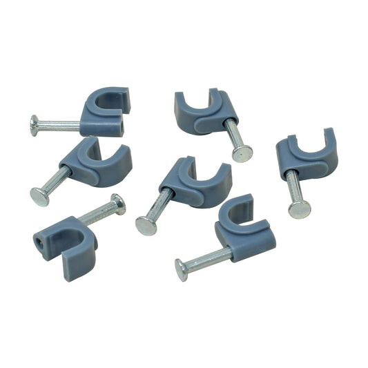 Grapas curvas para cable redondo 6 mm 100 piezas FU1605 Fulgore