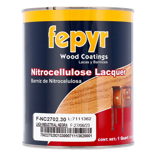 Laca Industrial Negra 1 Litro F-NC2702.30 Fepyr