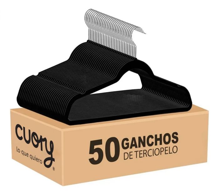 Ganchos Terciopelo 50 Pzs CUOH-GA3 Cuory
