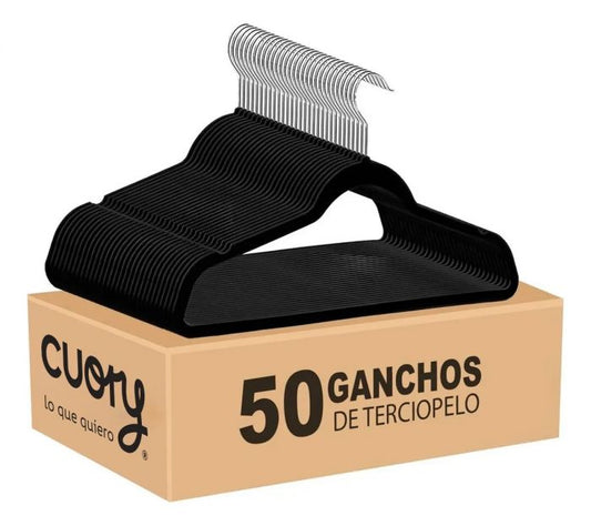 Ganchos Terciopelo 50 Pzs CUOH-GA3 Cuory
