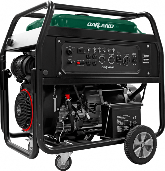 Generador trifasico a gasolina 18000W 24HP GM1818 OAKLAND